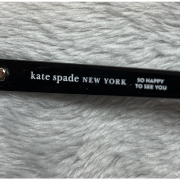 Kate Spade Eyeglasses Womens Sandee Tay 140 Black Gray Houndstooth *FRAMES ONLY* - Picture 3 of 12
